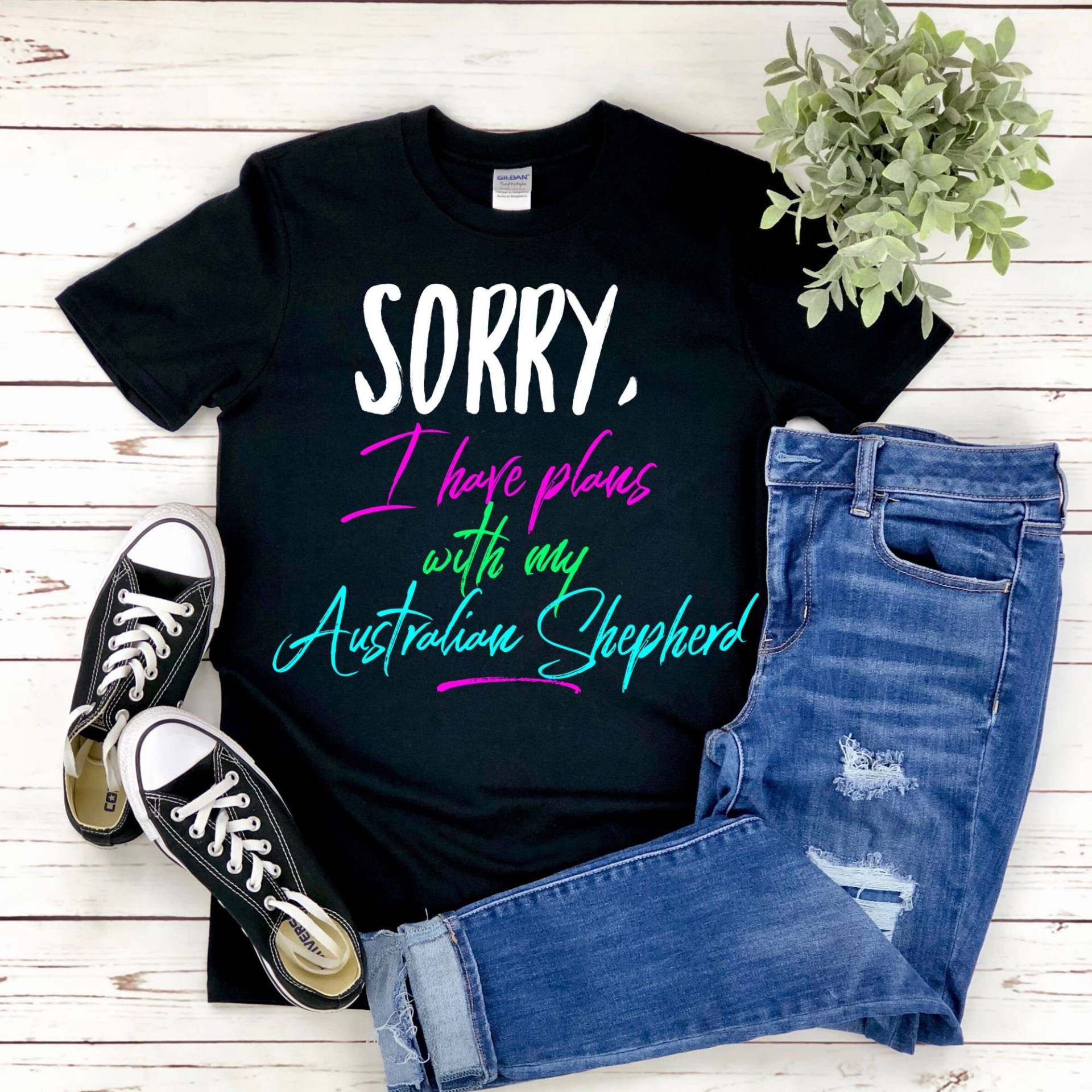 Pläne Mit Meinem Aussie - Schäferhund Geschenke Hund Australian Shepherd Tshirts Mehrere Größen Farben Pläne Mit Meinem Aussie - Schäferhund Geschenke Hund Australian Shepherd Tshirts Mehrere Größen Farben von TheAussieLife