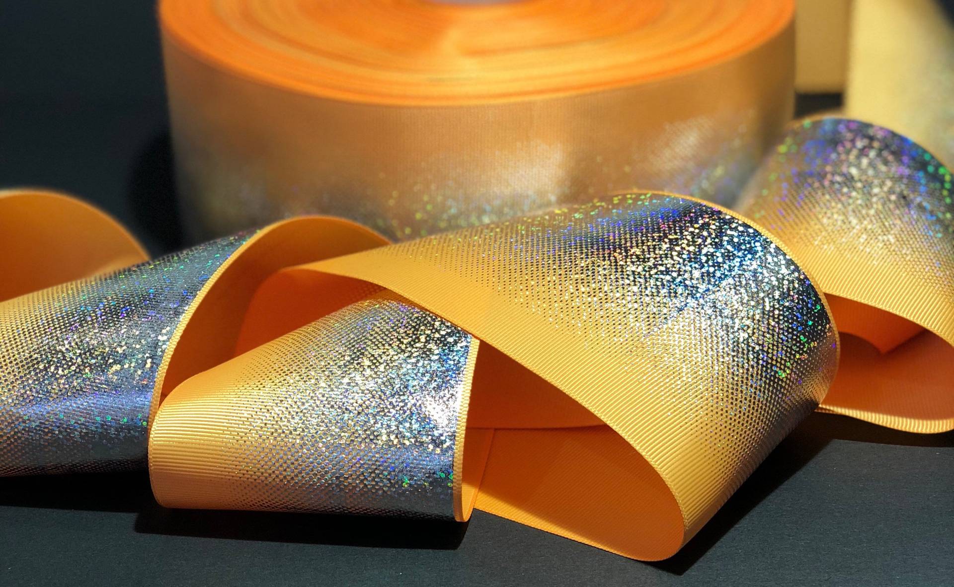 Silber Gelbgold Hologramm Ombré Glitzer Designer Grosgrainband Silber Gelbgold Hologramm Ombré Glitzer Designer Grosgrainband von TheAztecPony