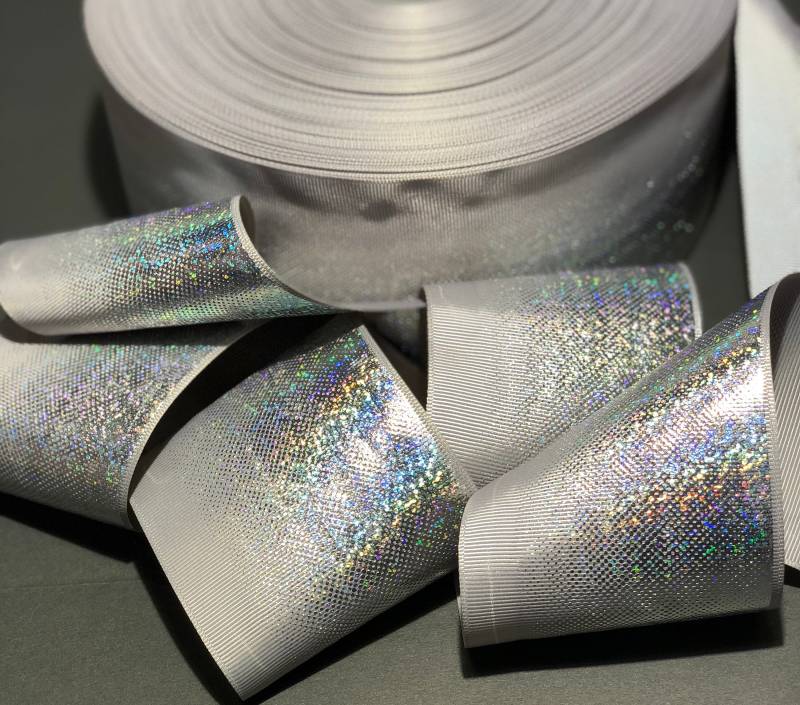 Silber Grau Hologramm Ombré Glitzer Designer Grosgrainband Grau Silber Grau Hologramm Ombré Glitzer Designer Grosgrainband Grau von TheAztecPony