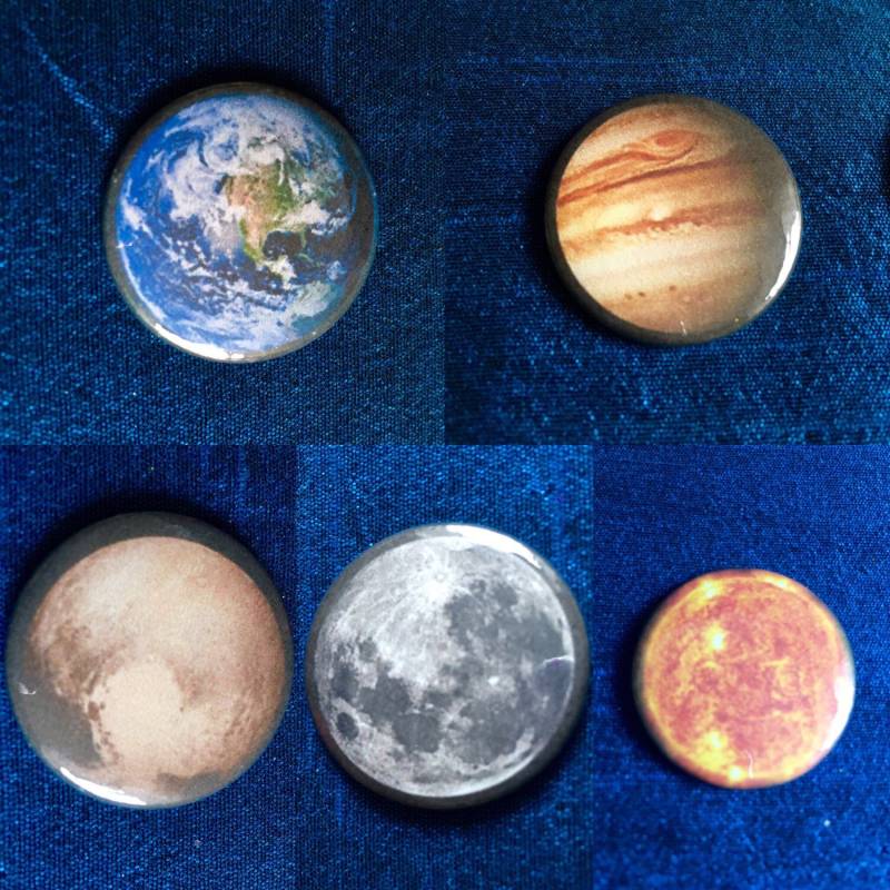 Solar System Bundle 25mm Buttons Solar System Bundle 25mm Buttons von TheBadgeCave