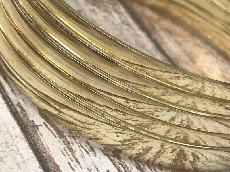 14K Gf Gold Armreif Armbänder, 18K Filled Layering Armreif, Einfacher Goldarmreif, Dünner Gestapelter Zarter Stacking von TheBeadBazaarMiami