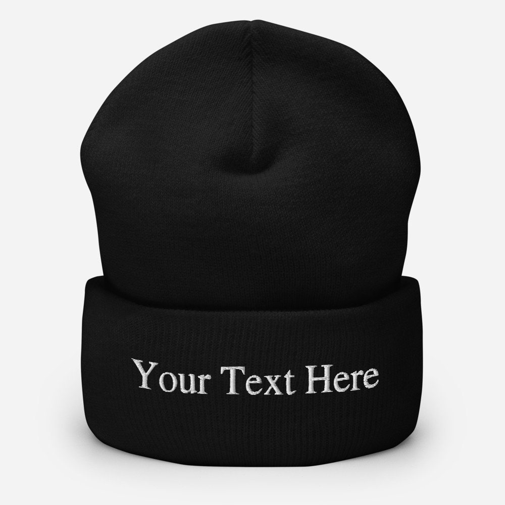 Beanie Benutzerdefinierter Text von TheBeanieStudio