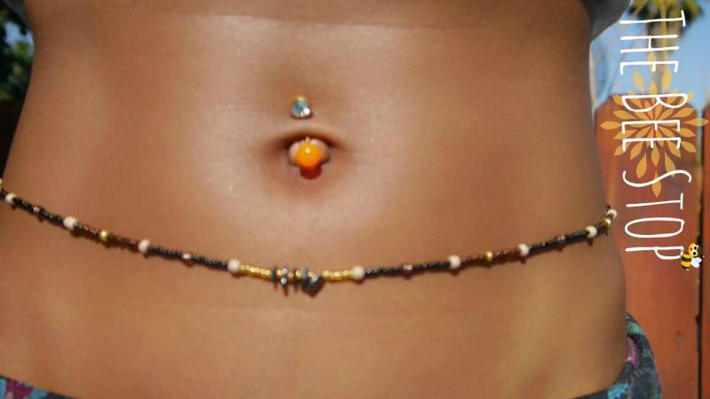 Cappuccino ~》Taillenperlen | Hämatit Edelstahl-Verschluss Bauch Perlen Bauchkette Körperschmuck Taille Handarbeit Auf Bestellung Cappuccino ~》Taillenperlen | Hämatit Edelstahl-Verschluss Bauch Perlen Bauchkette Körperschmuck Taille Handarbeit Auf Bestellung von TheBeeStop