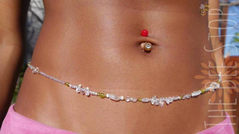 Verstärken Sie Her ~》Taille Perlen | Bergkristall Und Grün Peridot Edelstahl-Verschluss Edelsteine Kristall Taille Handarbeit Auf Bestellung Verstärken Sie Her ~》Taille Perlen | Bergkristall Und Grün Peridot Edelstahl-Verschluss Edelsteine Kristall Taille Handarbeit Auf Bestellung von TheBeeStop