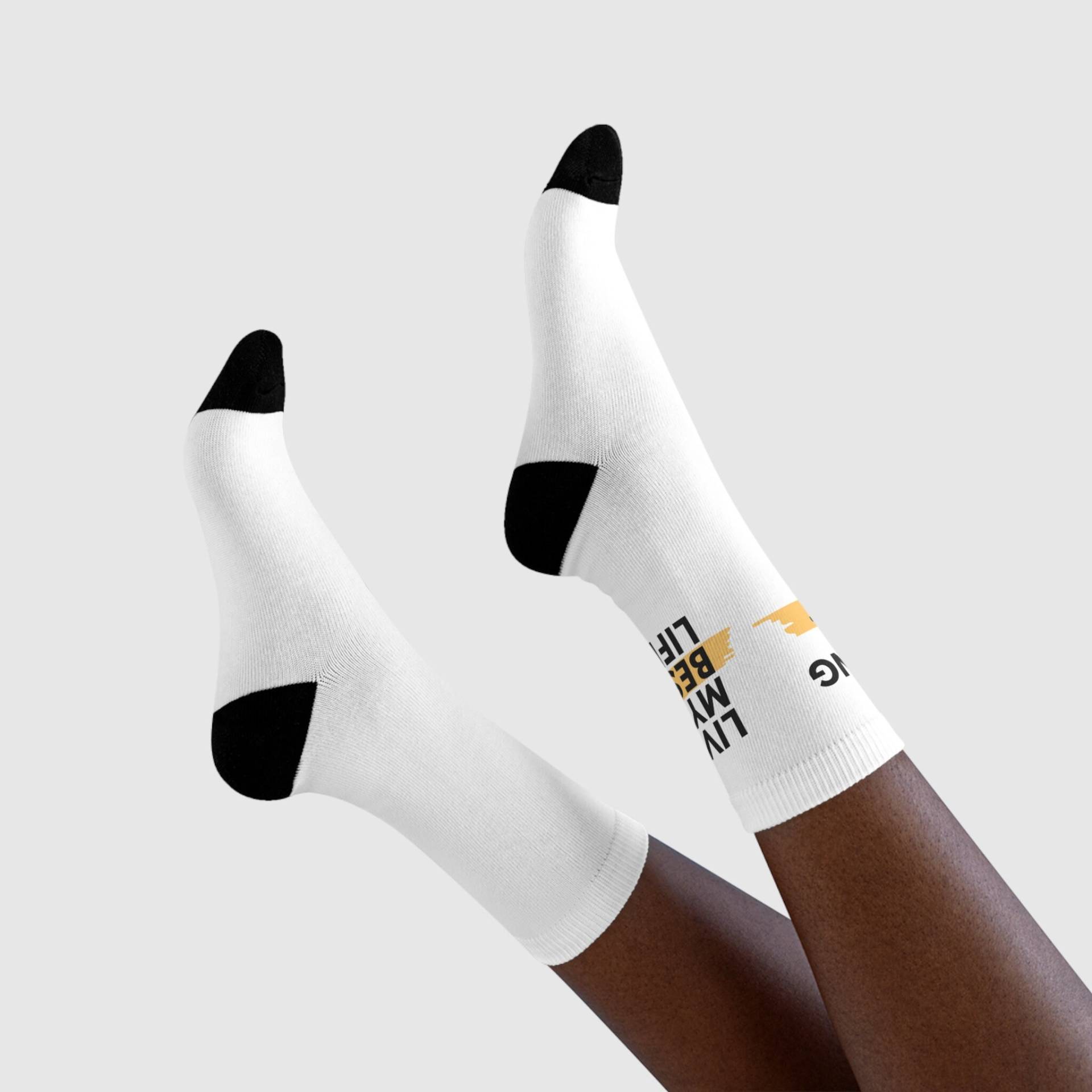 Sublimations Crew Socken | Besatz Weiße Sublimations Crew Socken | Besatz Weiße von TheBerlinStore