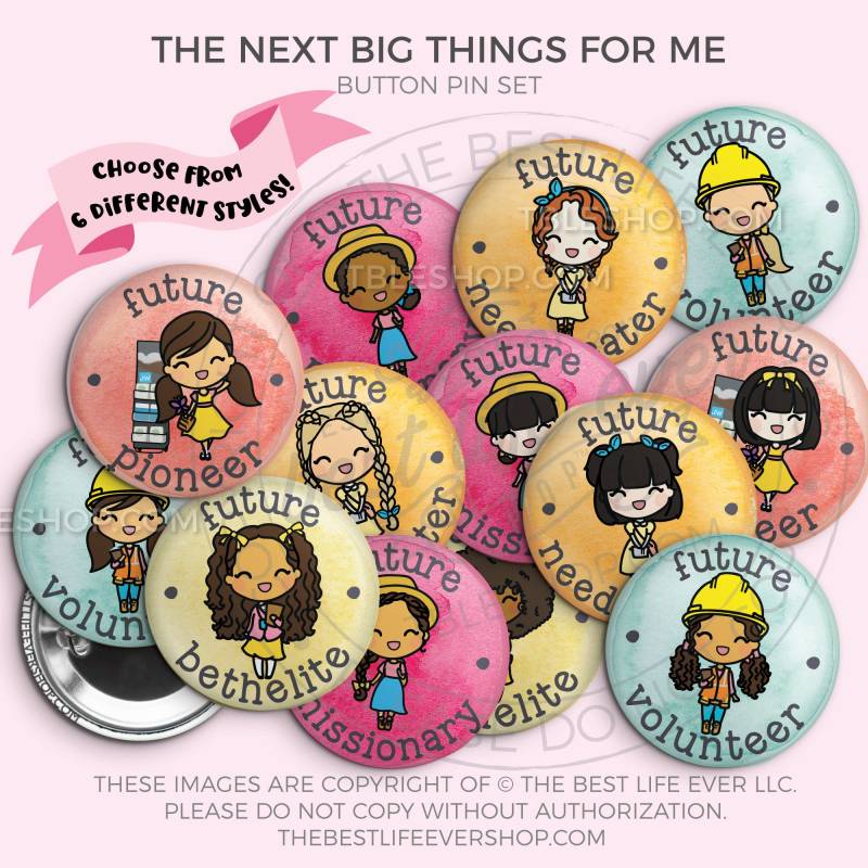 Zukünftige Ziele Button Badge Pins Set - Geschenke Für Mädchen Pionier Missionar Bethelite Dienst Jw Bestes Leben Aller Zeiten Jw von TheBestLifeEverShop