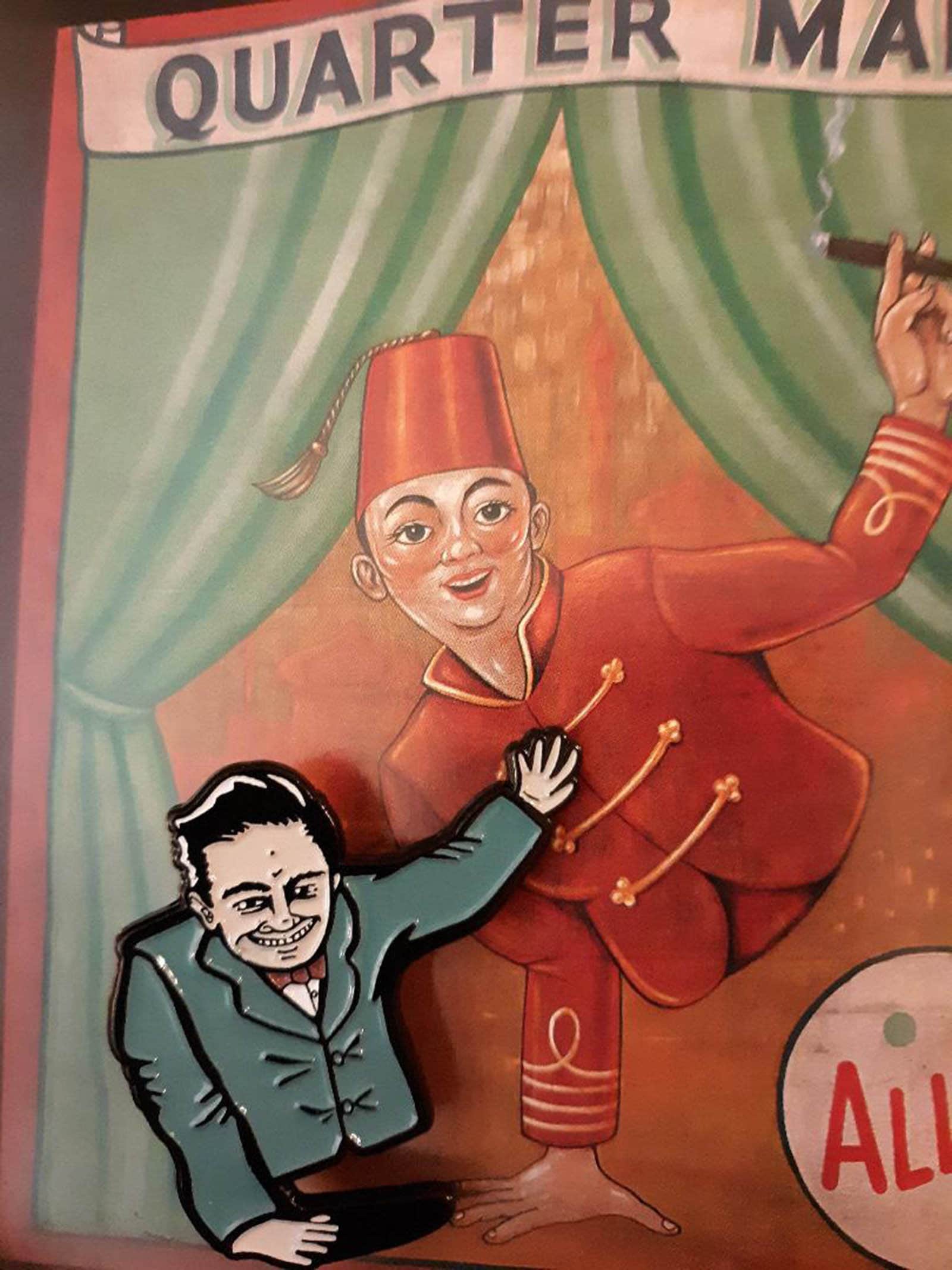 Sideshow Halbjunge Johnny Eck 1.5"Soft Enamel Pin Zirkus Karneval Freaks von TheBlackLagoonRoom