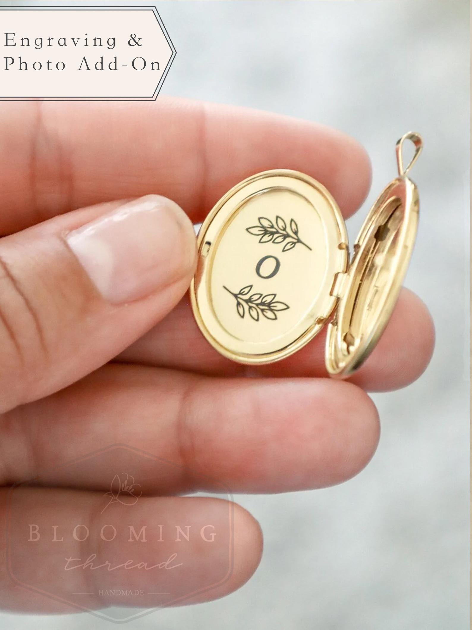 Blattzweige & Brief Locket Gravurservice - Personalisiertes Add-On Blattzweige & Brief Locket Gravurservice - Personalisiertes Add-On von TheBloomingThread