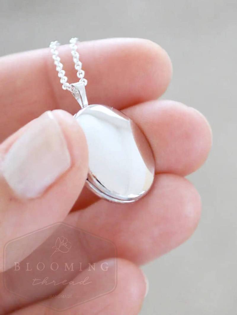 sterling Silber Medaillon Halskette - Erbstück Emailliert Schmuck von TheBloomingThread