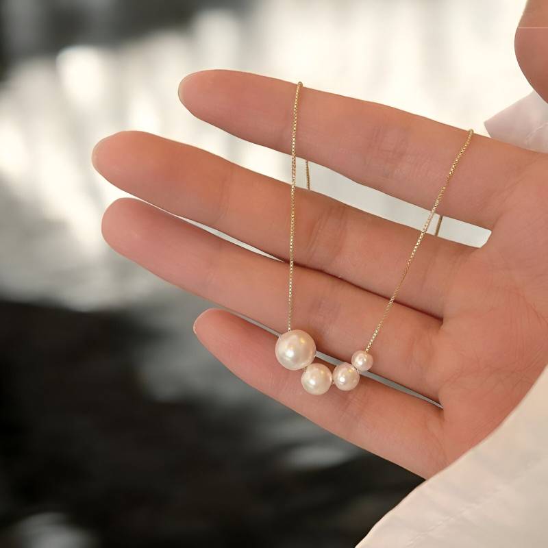 Perlenkette S925 Silberanhänger, Süsswasserperle Perlenkette S925 Silberanhänger, Süsswasserperle von TheBohemianJewellery