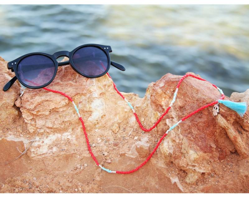 Rot Perlen Brillenband Glasperlen Brillenkette Mit Quaste Rot Perlen Brillenband Glasperlen Brillenkette Mit Quaste von TheBohoMinimalist