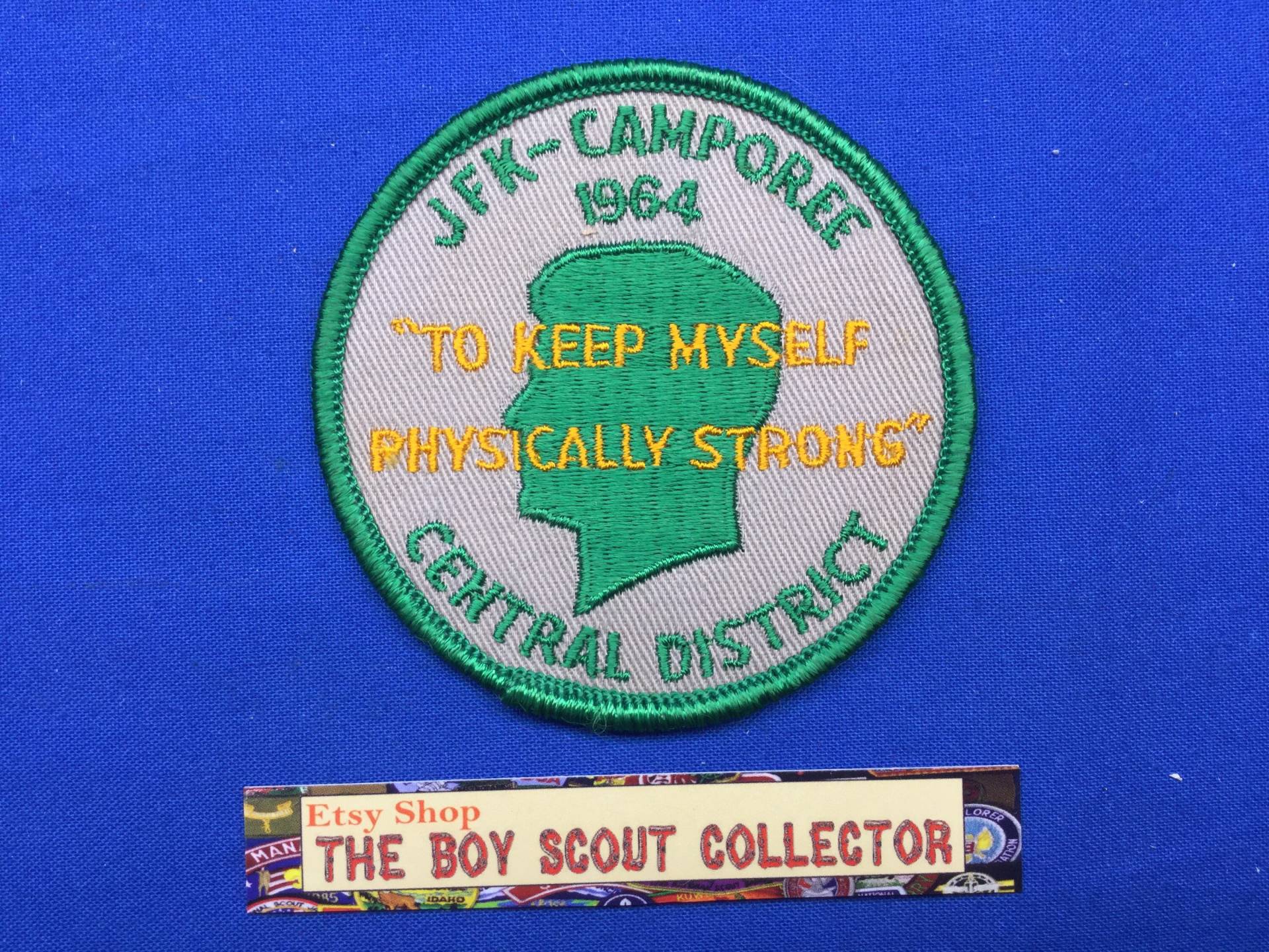 Pfadfinder 1964 Jfk Camporee Central District Patch John F. Kennedy von TheBoyScoutCollector