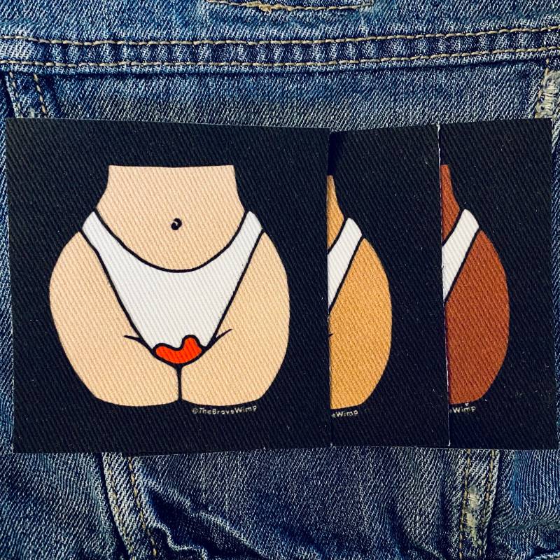 Periode Panty/Tag Eins Zurückgefordert Leinwand Nähen Patch Die Tapfere Wimp von TheBraveWimp