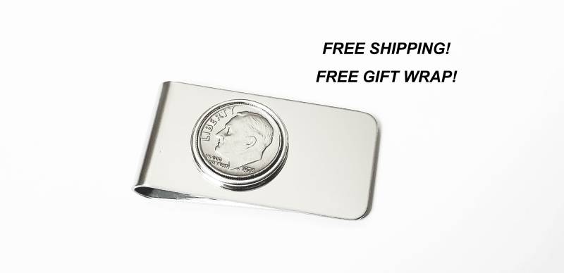 21. Geburtstags-Geschenke Für Männer 2003 2004 2005 Ihn Edelstahl Dime Geldklammer Halter Jubiläum Münze von TheBrightPenny