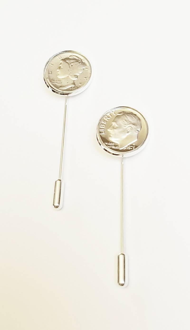 Geburtstagsgeschenk Us Dime Jahrestag Geschenk Etwas Altes Neues Brosche Label Pin Ruhestand Fledermaus Mitzwa Abschlussfeier von TheBrightPenny