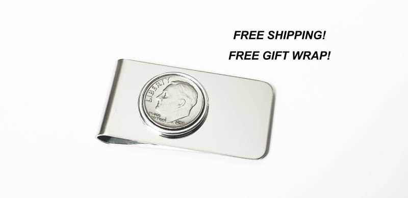 Geldklammer Halter Jubiläums Münze 20Th Jubiläum Geschenke Für Ihn 2004 2005 2006 Geburtstag Männer von TheBrightPenny