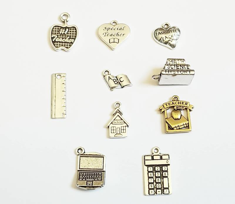 Mathe Science History Big Bang Books Schulhaus Laptoprechner Lineal #1 Lehrer Buchführung Charm - Listing Is For One von TheBrightPenny