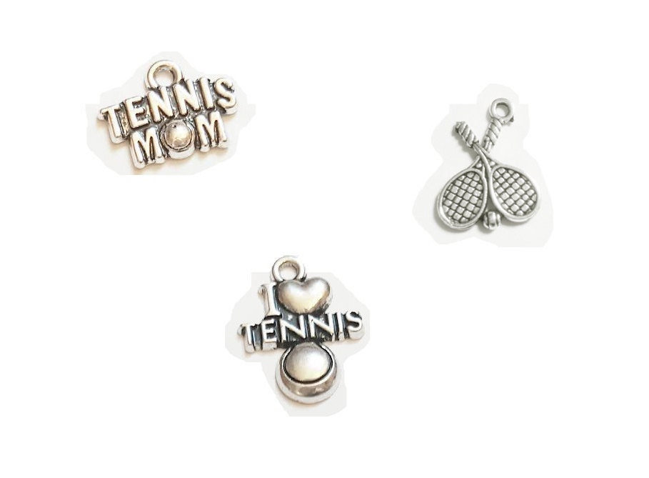 Tennis Mama I Love Tennisschläger Jedermann Usta Us Open Ball - Listing Is For One Charm von TheBrightPenny