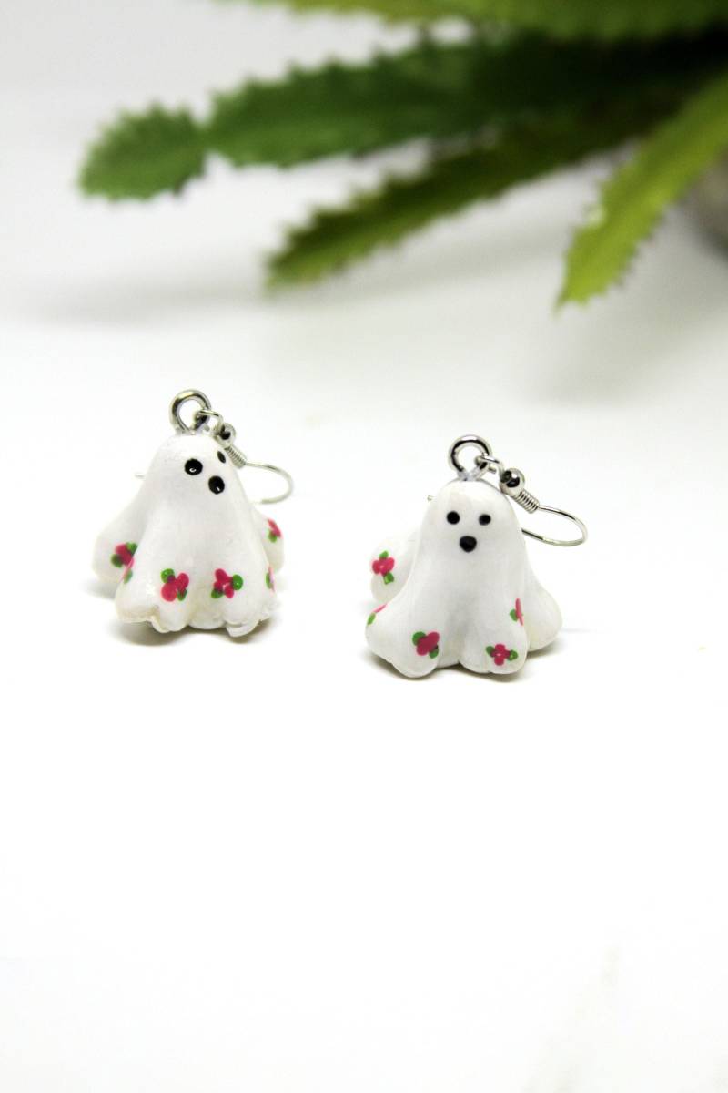 Gespenst Ohrringe | Halloween Baumelt, Gruselige Saison Für Herbsthalloween-Trick-Or-Treat-Kostüm von TheBrooklynVibe
