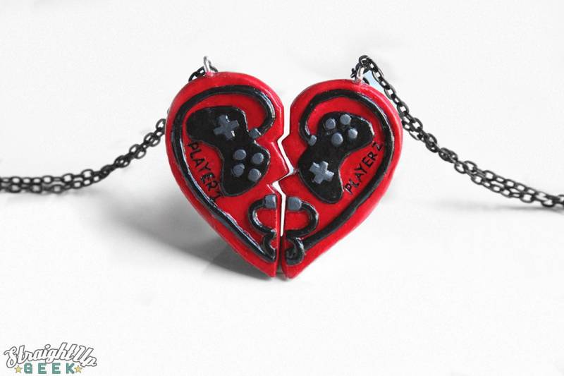 Paar Halskette Für Nerd Paare Bester Freund Set Spieler 1 2 Schlüsselanhänger von TheBrooklynVibe