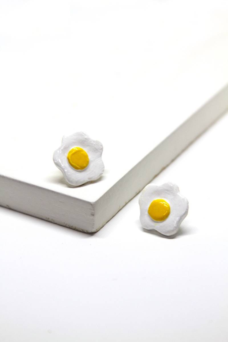 Spiegelei Ohrringe, Ei Feinschmecker Geschenke "Sonntagsbrunch" von TheBrooklynVibe