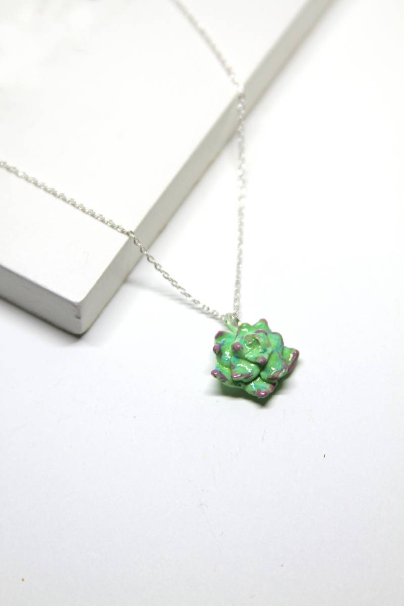 Sukkulenten Halskette | Echeveria Anhänger, Perfektes Geschenk Für Zimmerpflanzenmutter Oder Naturliebhaber von TheBrooklynVibe