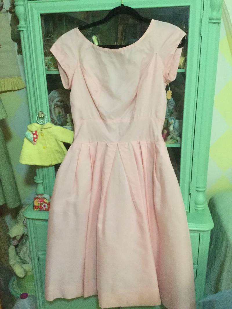 50Er Jahre Hübsches Partykleid in Pink von TheCabbageRoseMD
