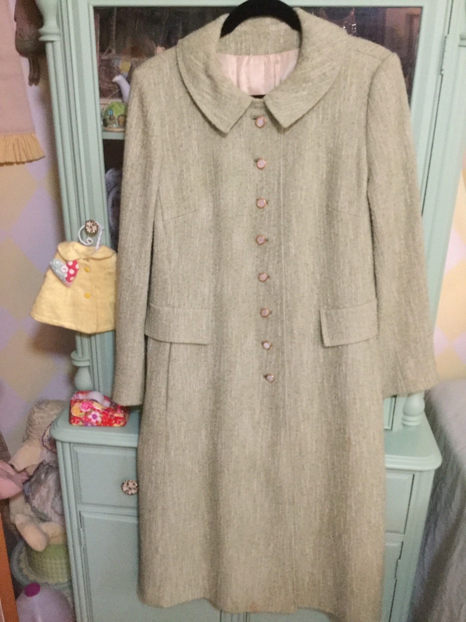 Mintgrüner Tweedmantel von TheCabbageRoseMD