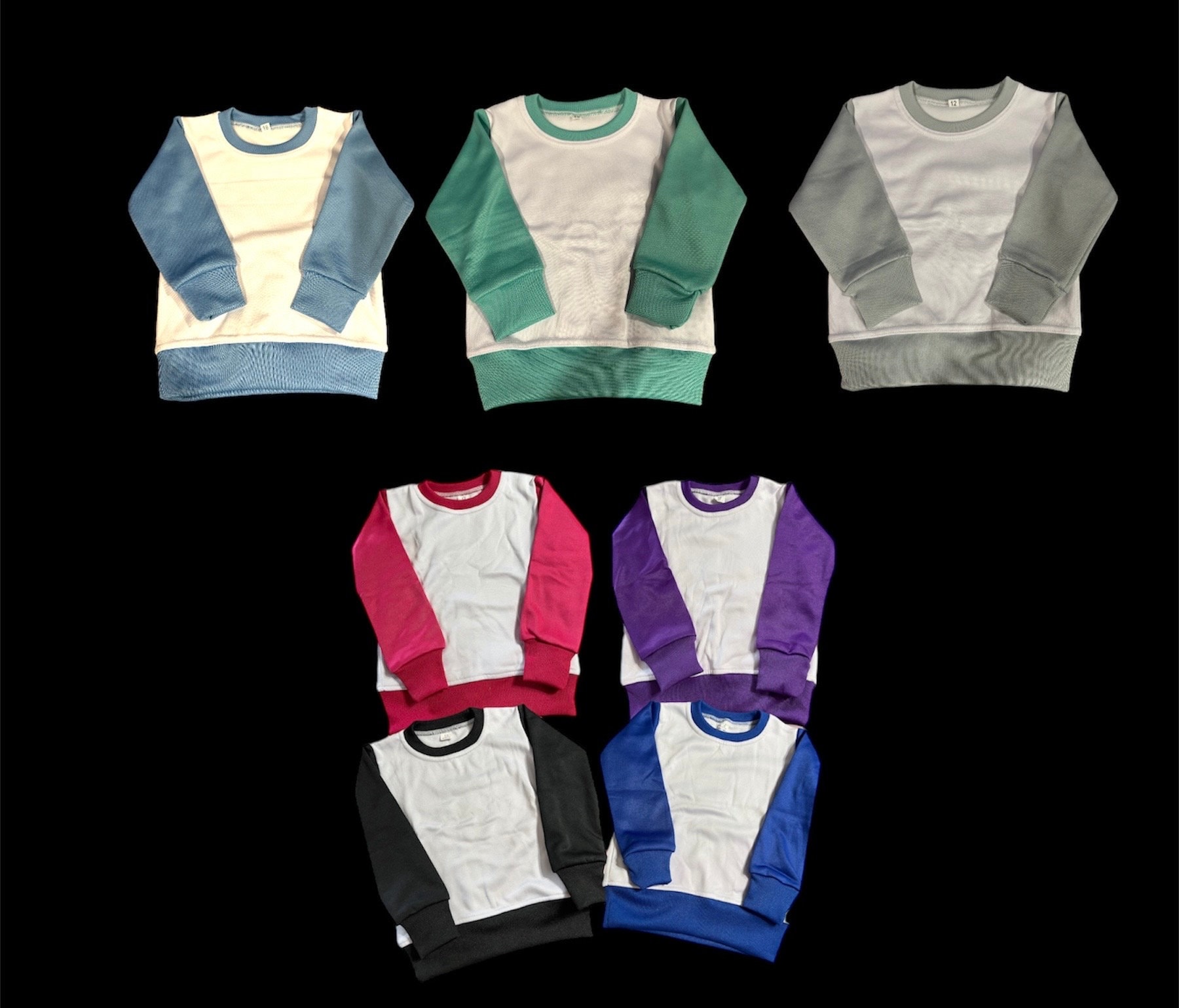 Säugling Kleinkind Kinder Sweatshirts 100% Polyester Sublimation Blanko Weiße Sweatshirt Rundhalsausschnitt Säugling Kleinkind Kinder Sweatshirts 100% Polyester Sublimation Blanko Weiße Sweatshirt Rundhalsausschnitt von TheCandyShopDesigns