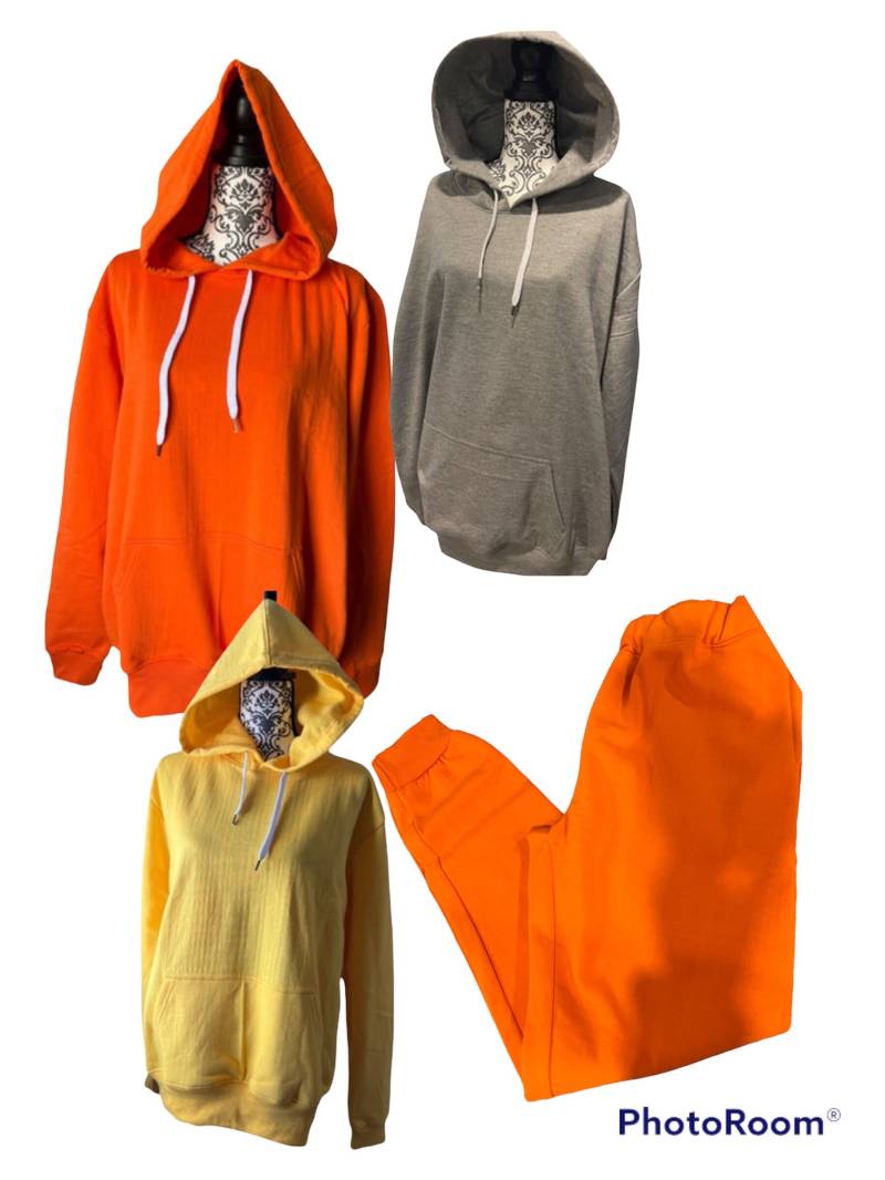 Sublimations-Sweatsuit Hoodiehose Heidegrau Erwachsene 100% Weiches Polyester von TheCandyShopDesigns