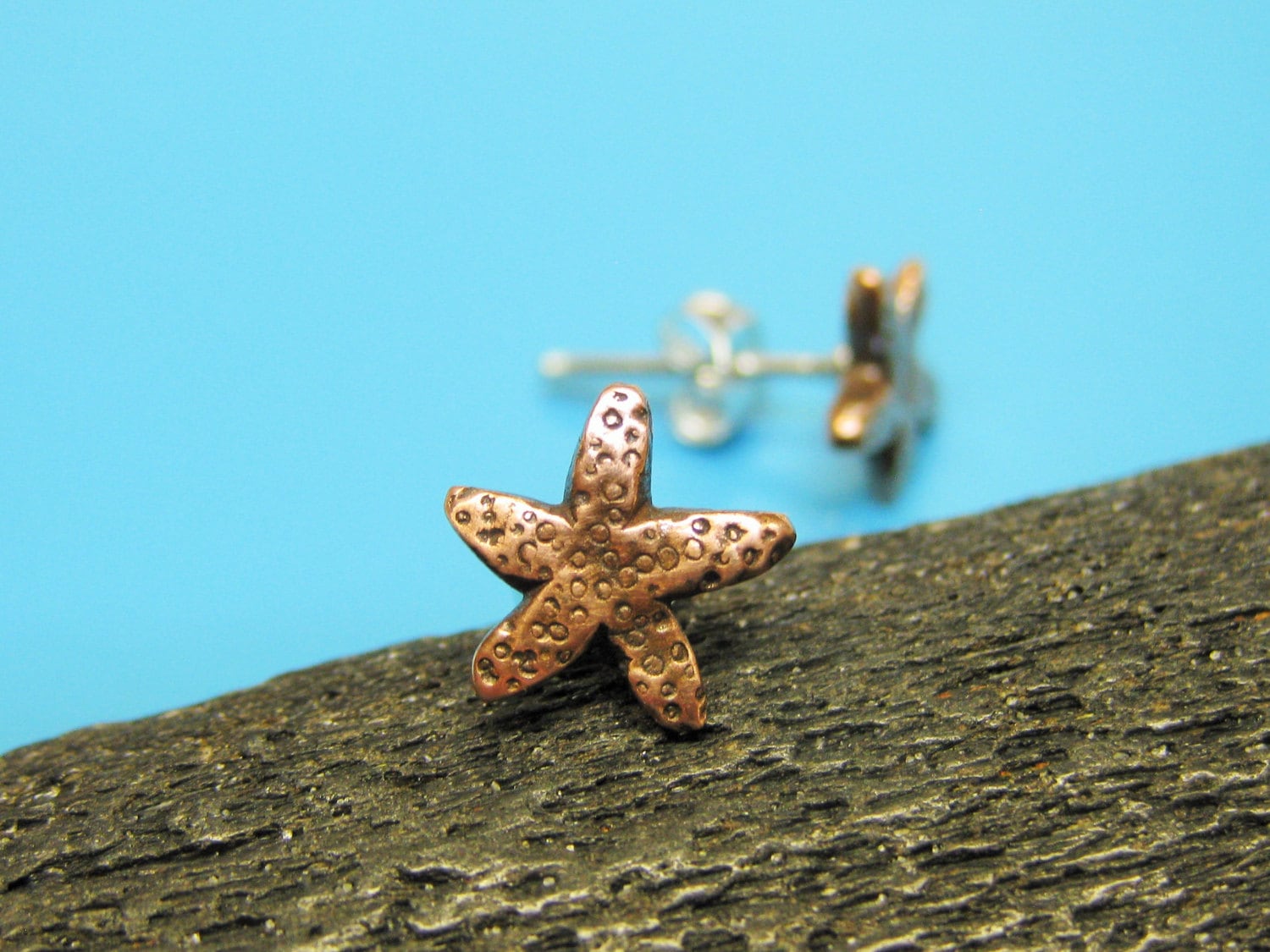 Kleine Seestern Ohrstecker Handgemachter Strandschmuck von TheCaptiveHeart