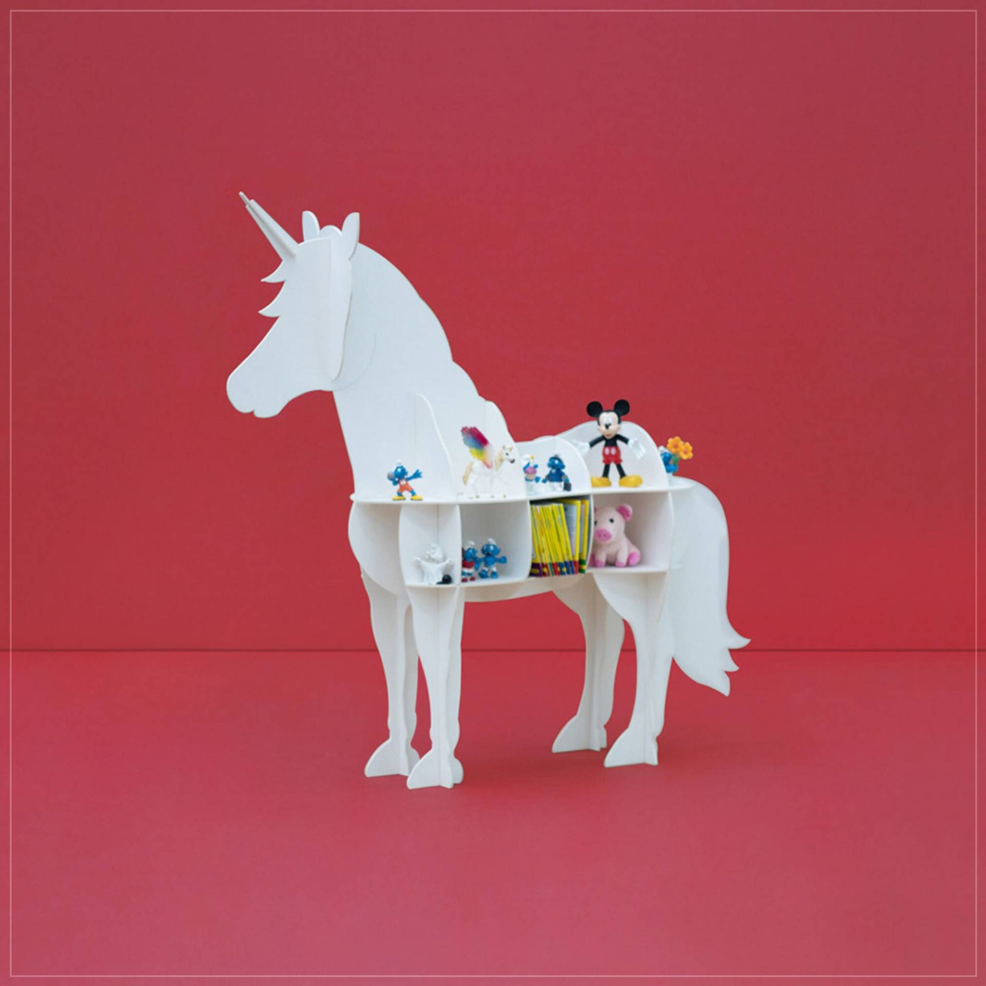 Kinderregal Im Einhorn-Design Kinderregal Im Einhorn-Design von TheCardboardCo