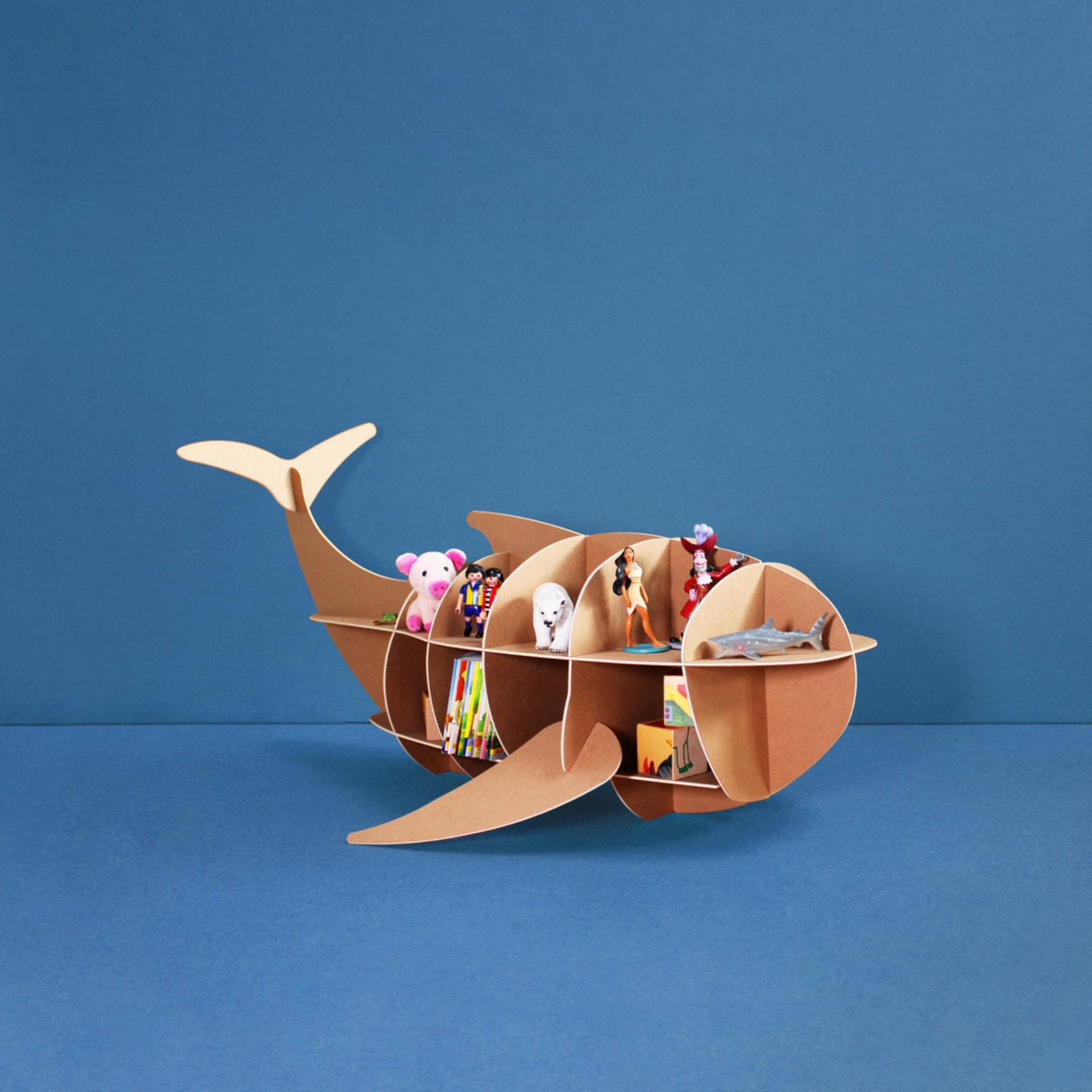 Toniefiguren Regal Im Wal-Design Toniefiguren Regal Im Wal-Design von TheCardboardCo