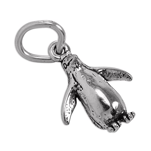 Sterling-Silber Kleiner Pinguin Charmanhänger | Silver Penguin Charm von TheCharmWorks