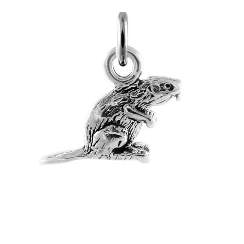 TheCharmWorks 925 Sterlingsilber Biber Charm Anhänger von TheCharmWorks