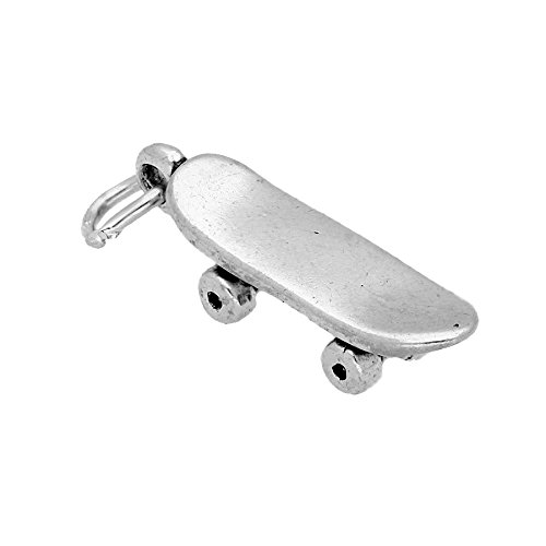 TheCharmWorks 925 Sterlingsilber Skateboard Charm Anhänger von TheCharmWorks