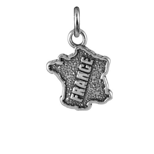 jewellerybox TheCharmWorks Sterling-Silber ' France ' Charmanhänger | Sterling Silver France Charm von jewellerybox