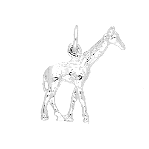 TheCharmWorks Sterling-Silber Giraffe Charmanhänger | Sterling Silver Giraffe Charm von TheCharmWorks