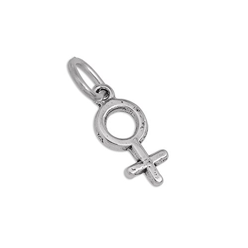 TheCharmWorks Sterling Silber Weiblich Symbol Charm Ohrhänger von TheCharmWorks
