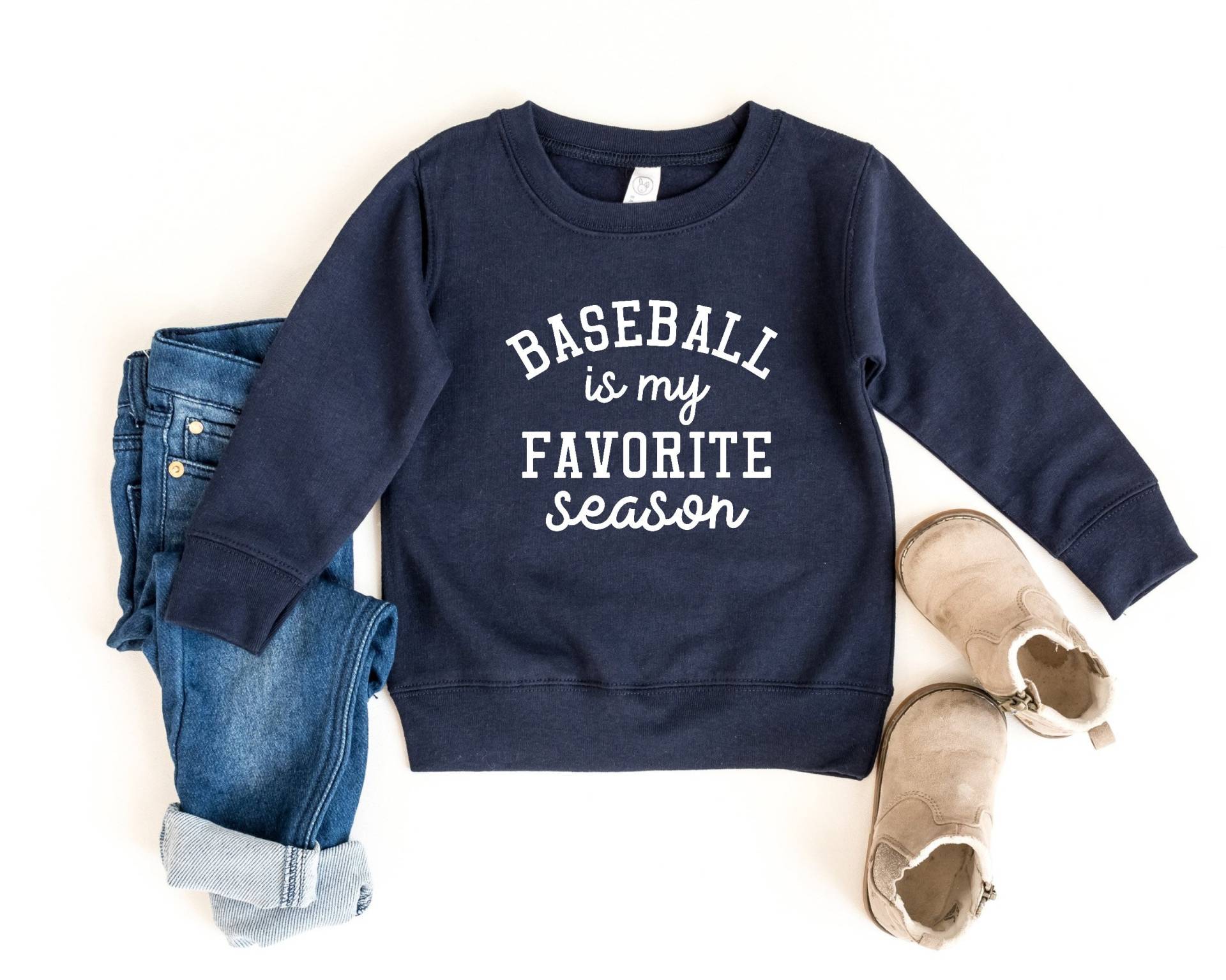 Baseball Ist Meine Lieblingsjahreszeit, Sweatshirt Für Kleinkinder, Kinder-Baseball-Shirts, Kleinkind-Baseball-Shirt, Mädchenpullover von TheChelleShoppe