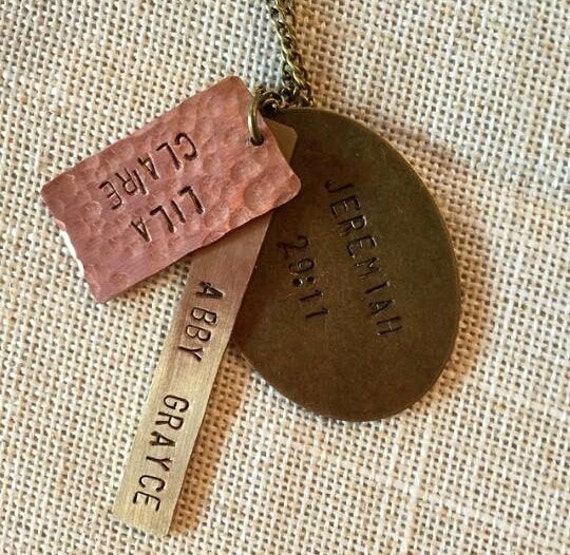 Personalisierte Mütter Halskette, Zitat Halskette Personalisierte Mütter Halskette, Zitat Halskette von TheChelseaCollect