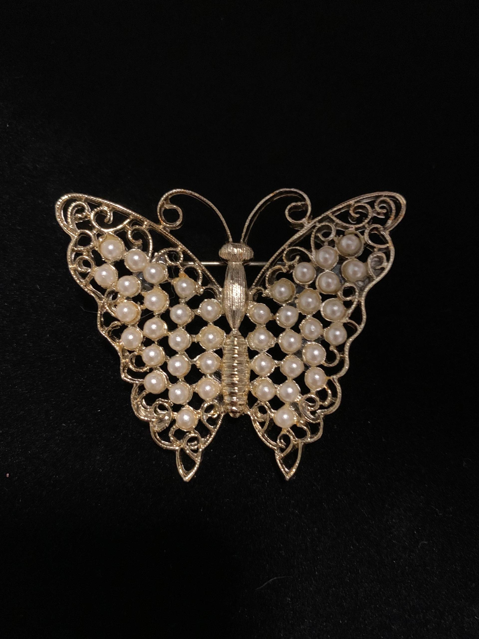Perlmutt Schmetterling Brosche Perlmutt Schmetterling Brosche von TheChinaDolleGoods