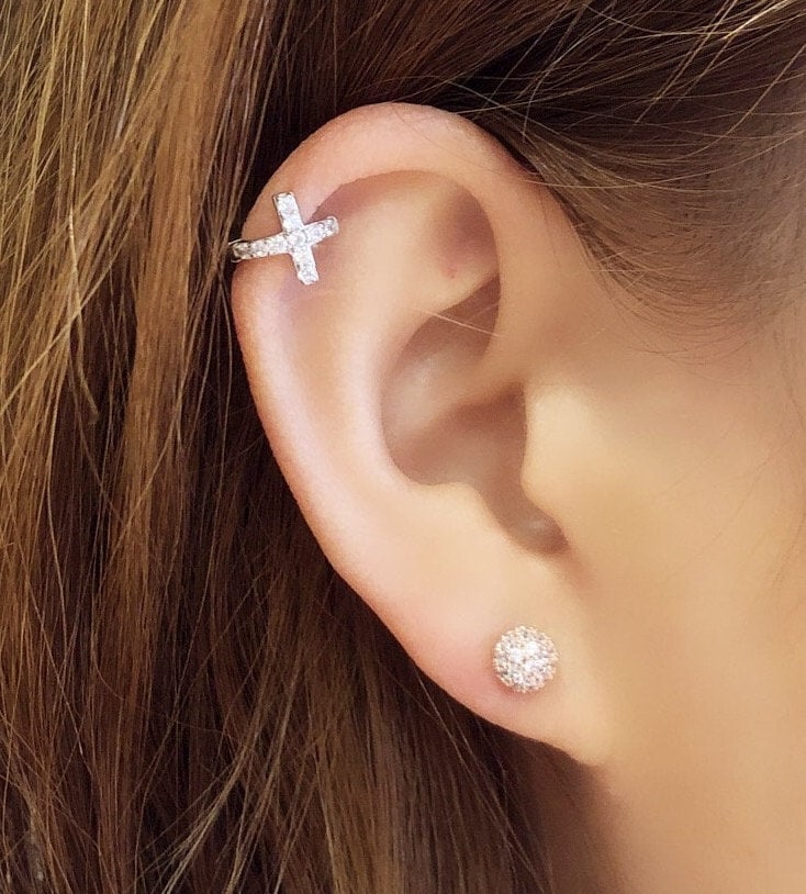 14K Rosegold Kugel-Piercing Tragus, Helix, Conch Ohrring von TheClaireStory