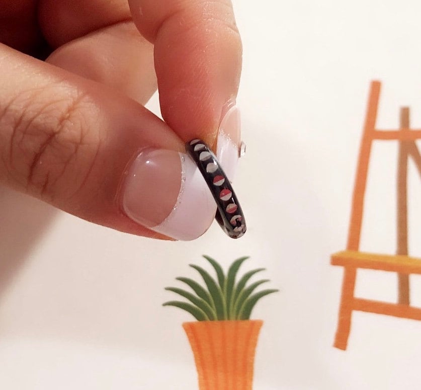 Rund Geschnittene Schwarze Edelstahl Creolen/Creolen-Piercing/Edelstahl Creolen/Schwarze Creolen/Knorpelohrring von TheClaireStory