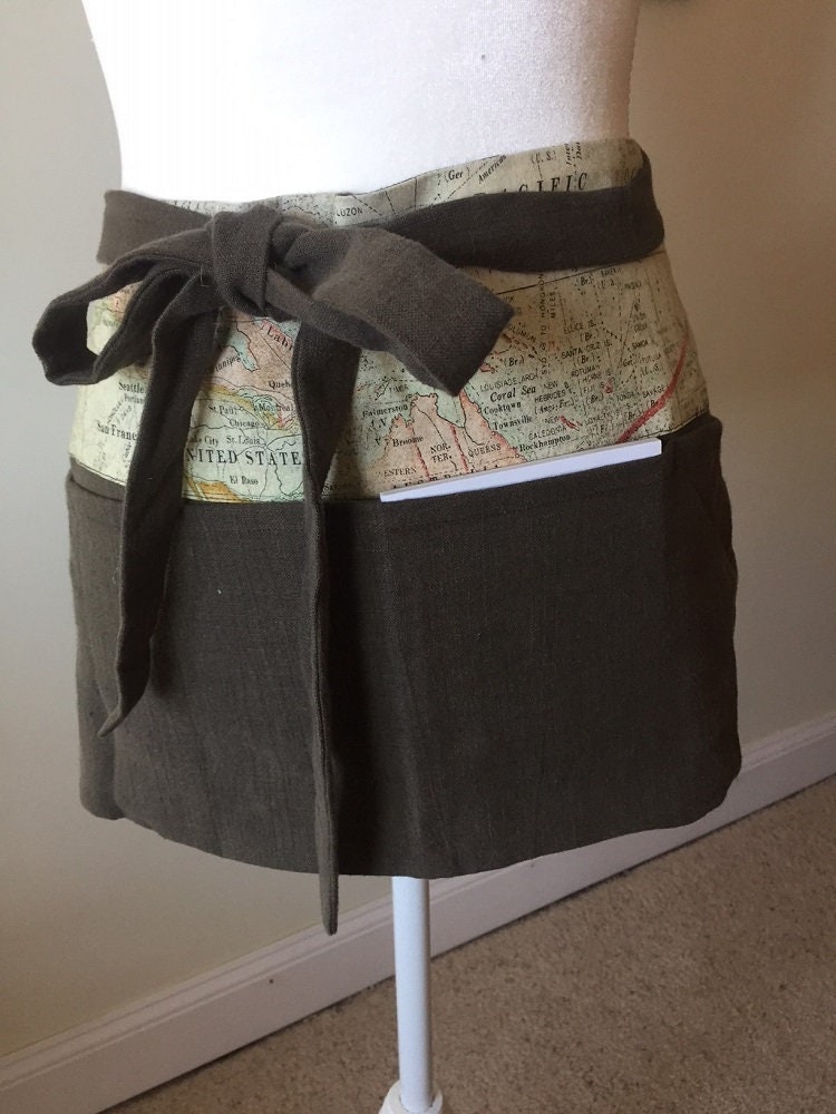 Unisex-Schürze Baumwollleinen Handgefertigt von TheClappingOak