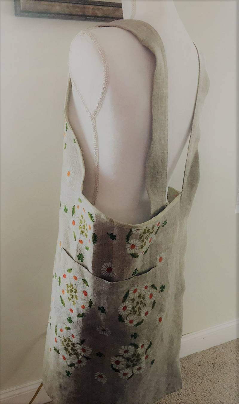 st. Patrick's Day Damen Leinenschürze Crossback von TheClappingOak