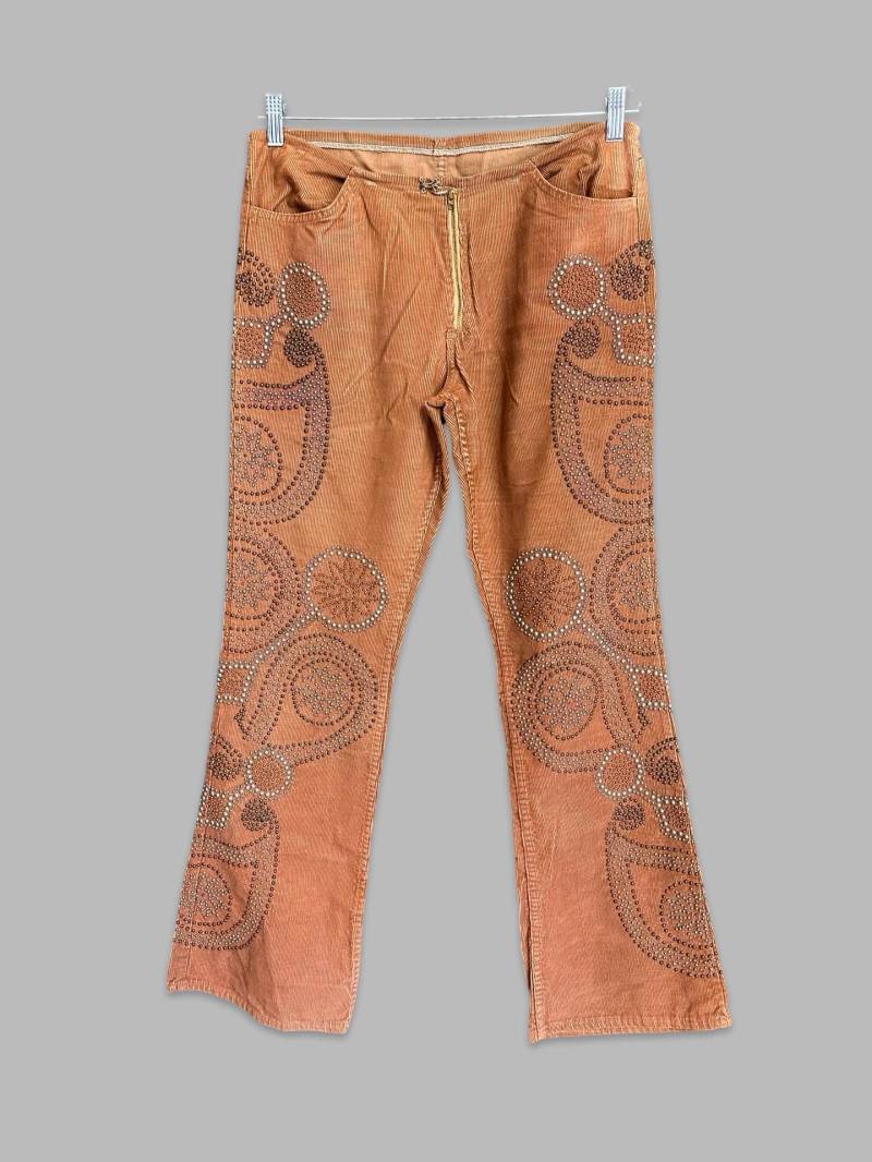 Vintage 1970S Levi's Cord Schlaghose Nieten Boho Style | 34x32 von TheClassicKitten