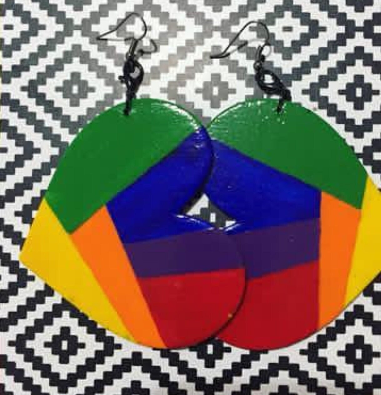 Rasta Ohrringe/Regenbogen Lgbq Herz Baumeln von TheCloset760