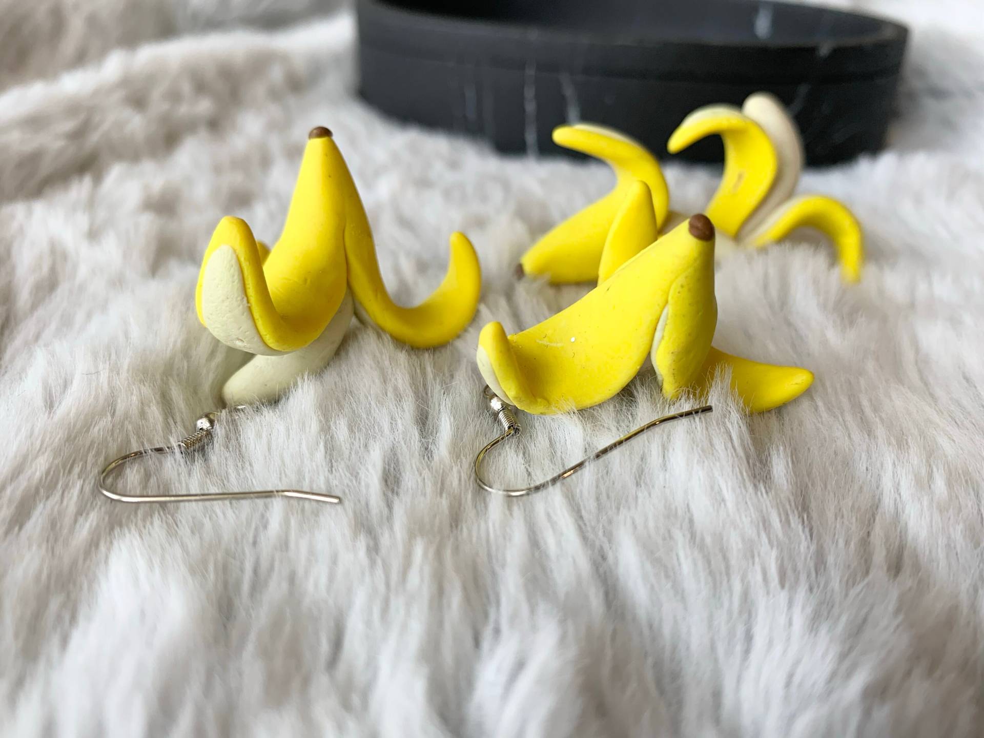 Bananen-Ohrringe Aus Polymer-Ton von TheColorTheory