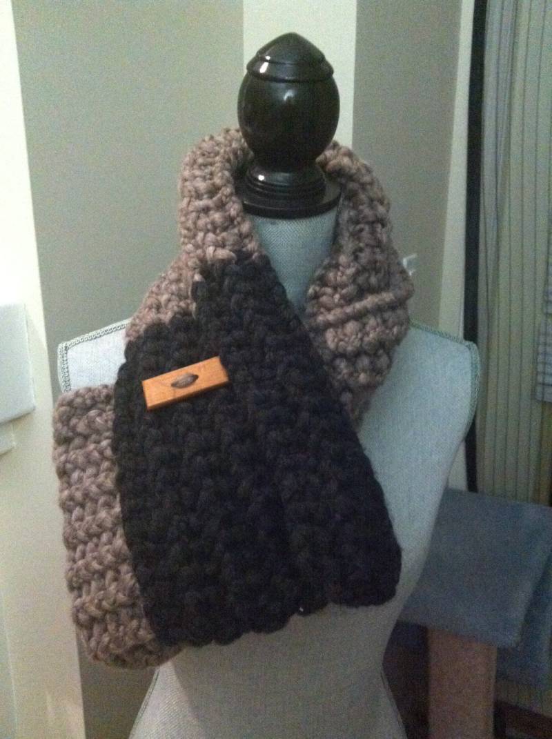 Grobstrick Schal Grobstrick Schal von TheCorgiFishScarfCo